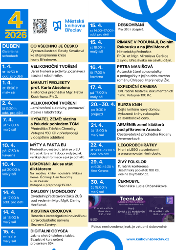 akce knihovny na říjen 2025